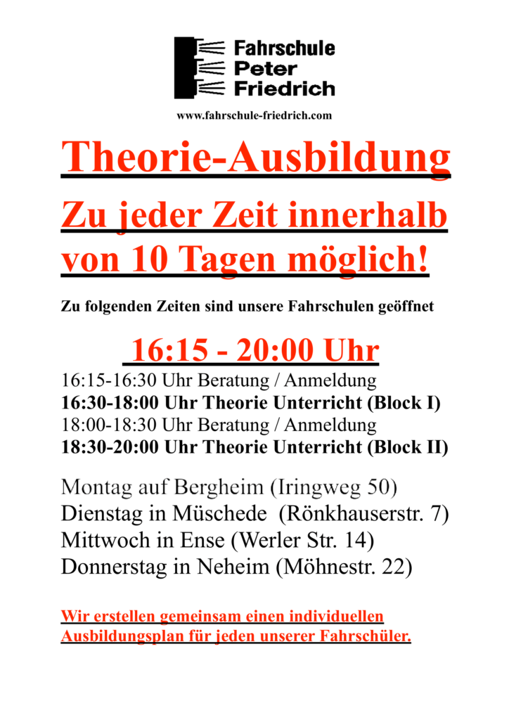 Individueller Theorieunterricht Fahrschule Friedrich-1